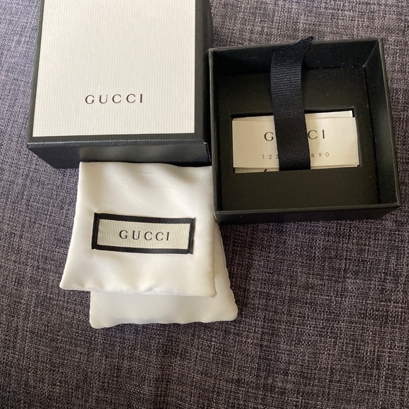 Authentic GUCCI Sterling Bracelet and Stainless Steel Heart Studs - Picture 15 of 15
